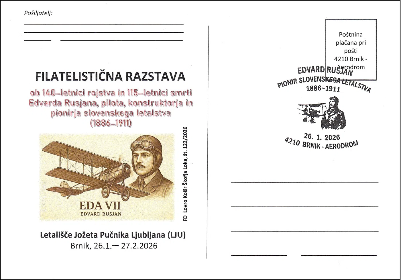 EDVARD RUSJAN PIONIR SLOVENSKEGA LETALSTVA 1886 - 1911